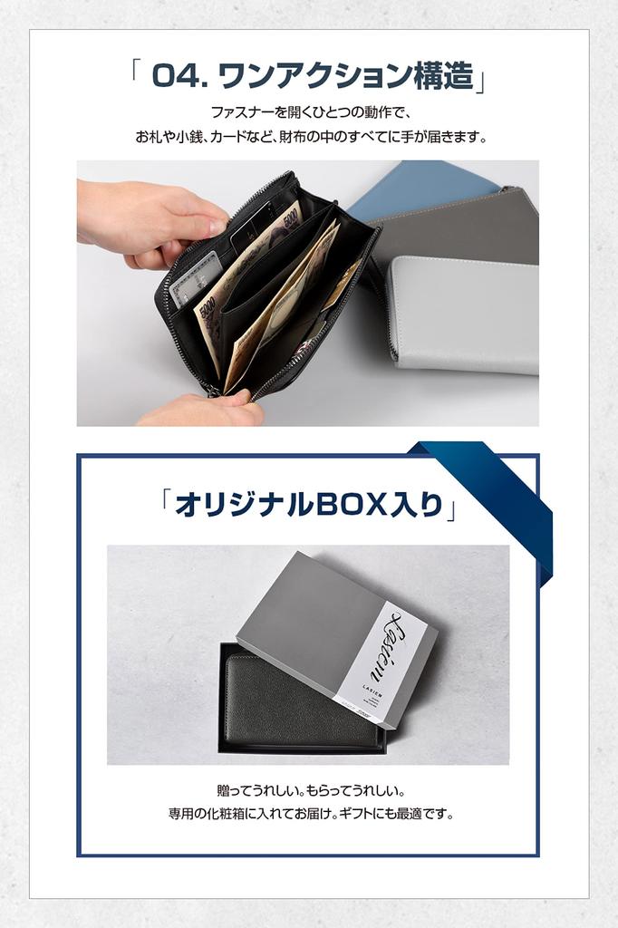 LASIEM Длинный кошелек Средний кошелек Компактный кошелек из натуральной кожи Короткий длинный кошелек Маленький длинный кошелек Внешний карман на молнии Защита от скимминга "Короткий кошелек"