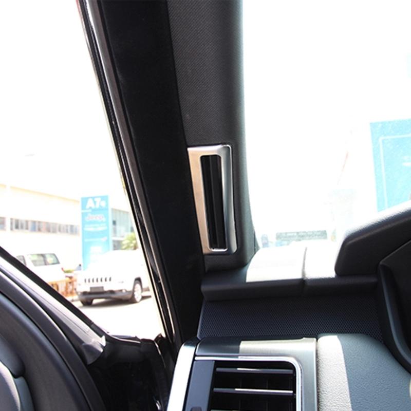 Для Land Rover Range Rover Sport 2014-ABS хромированная стойка AC вентиляционная розетка рамка крышка отделка наклейки автомобиль