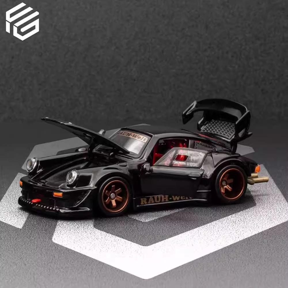 AABKN1 New In Stock Fg 1:64 Porsche 911 Rwb 930 Alloy Miniature Diecast Model Porshce Sports Rauh Welt Car Toys Kids Gift