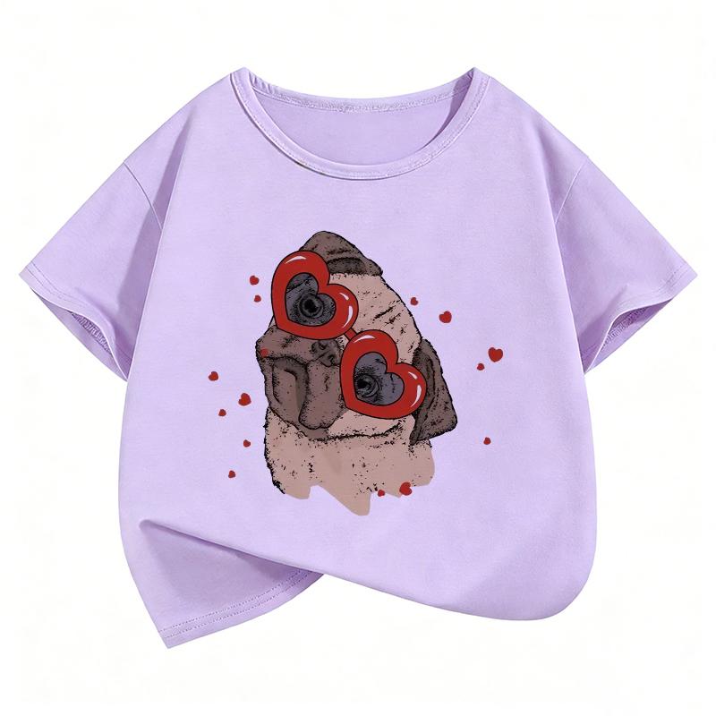 Hip Hop Meme Dog Design Printed T Shirts Animal Kids Childrens Tshirt Boys Girls Summer Spring Casual Top Tee Shirt