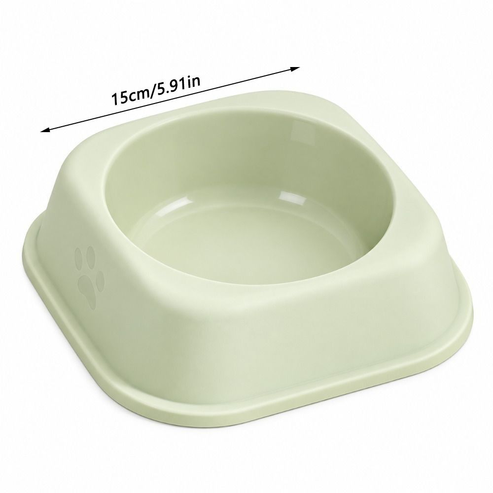 Non-slip Cat Food Bowl Anti-Fall Flip Pet Feeding Dish New Square Cat Bowl Pet Feeding