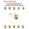 Набор жиклеров для карбюратора, 22 шт., для моделей PWK KX, совместимый с различными мотоциклами и квадроциклами, для лучшего управления двигателем