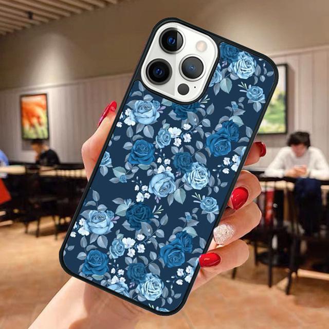 Синий цветок розы Чехол для телефона Для Apple iPhone 17 Air Pro Max Plus Чехол Для iPhone 17 Air 14 15 16 13 12 Max Чехол