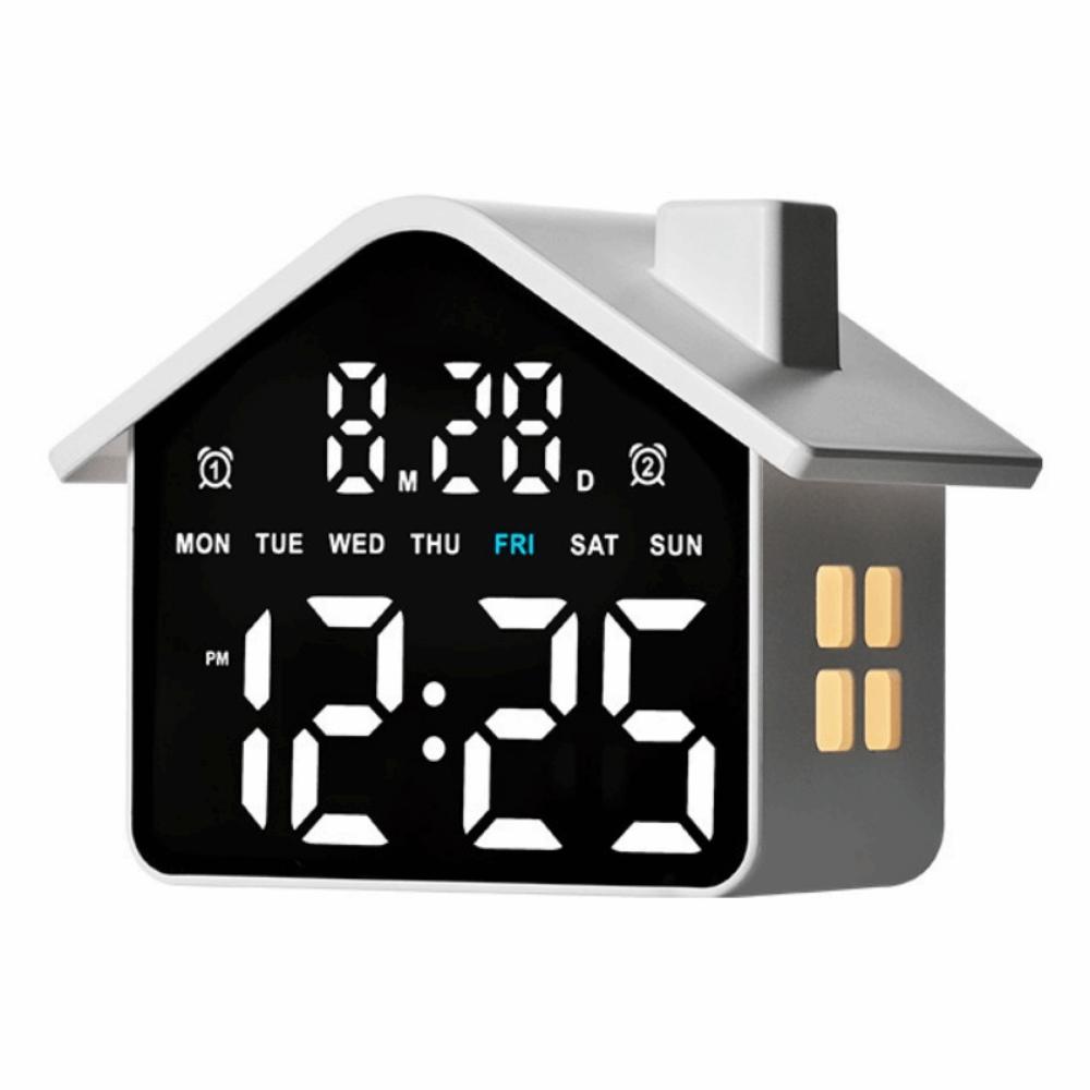 Night Light LED Alarm Clock Minimalist Digital Table Clock Electronic Clock Bedside Decoration
