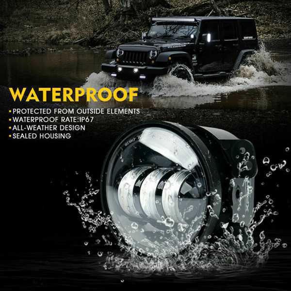 4-дюймовые светодиодные противотуманные фары мощностью 40 Вт для Jeep Wrangler