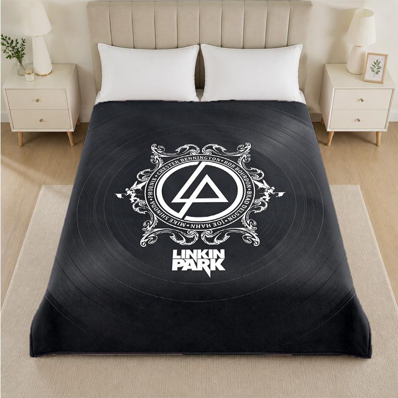 Фланелевое одеяло с принтом Linkin Park, уютное, легкое, плюшевое покрывало для кровати, дивана, для дома