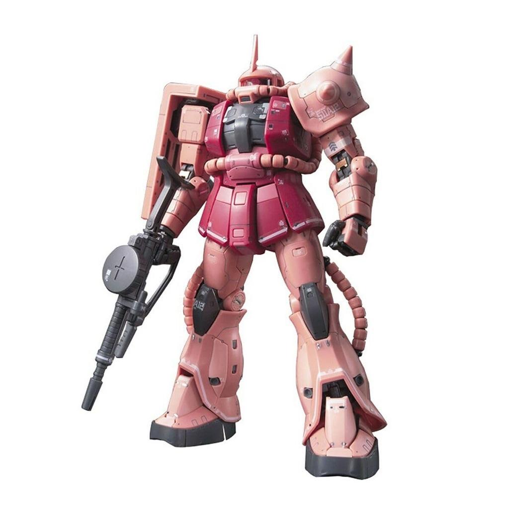 Пластиковая модель мобильного костюма RG Gundam Zaku MS-06S Char's 1/144 с цветовой кодировкой