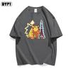 ZX 2026 Pok É Mon Monster Co Branded Cartoon Q Edition Short Sleeved Tshirt Mens and Womens Cotton Half Sleeve