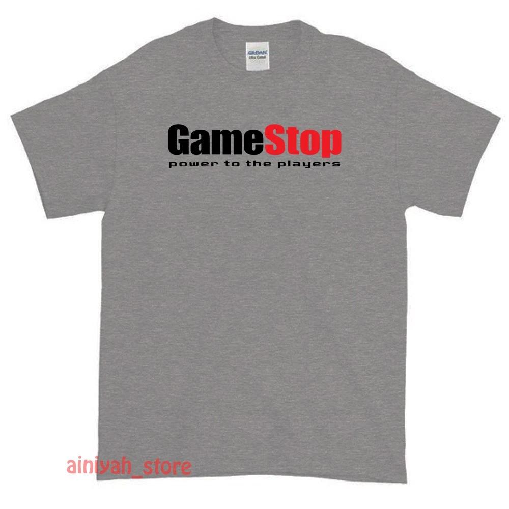New Gme Gamestop Video Game Logo Men's Funny T shirt USA Size S-XXL
