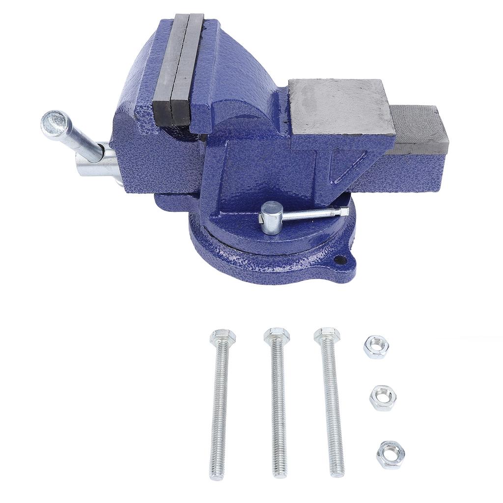 Верстачные тиски 4 дюйма, прочная легированная сталь, большой размер, наковальня, поворот на 360 градусов, настольное запирающее основание