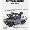 Симуляция 1/24 Defender 110 Внедорожник Сплав Модель Автомобиля Коллекция Украшение Детская Игрушечная Машина Подарок Инерционный Свет Миниатюра