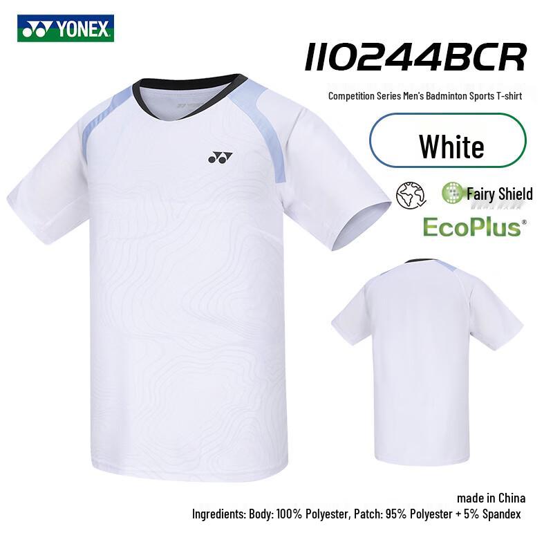 Спортивная футболка YONEX для бадминтона, быстросохнущая, с коротким рукавом