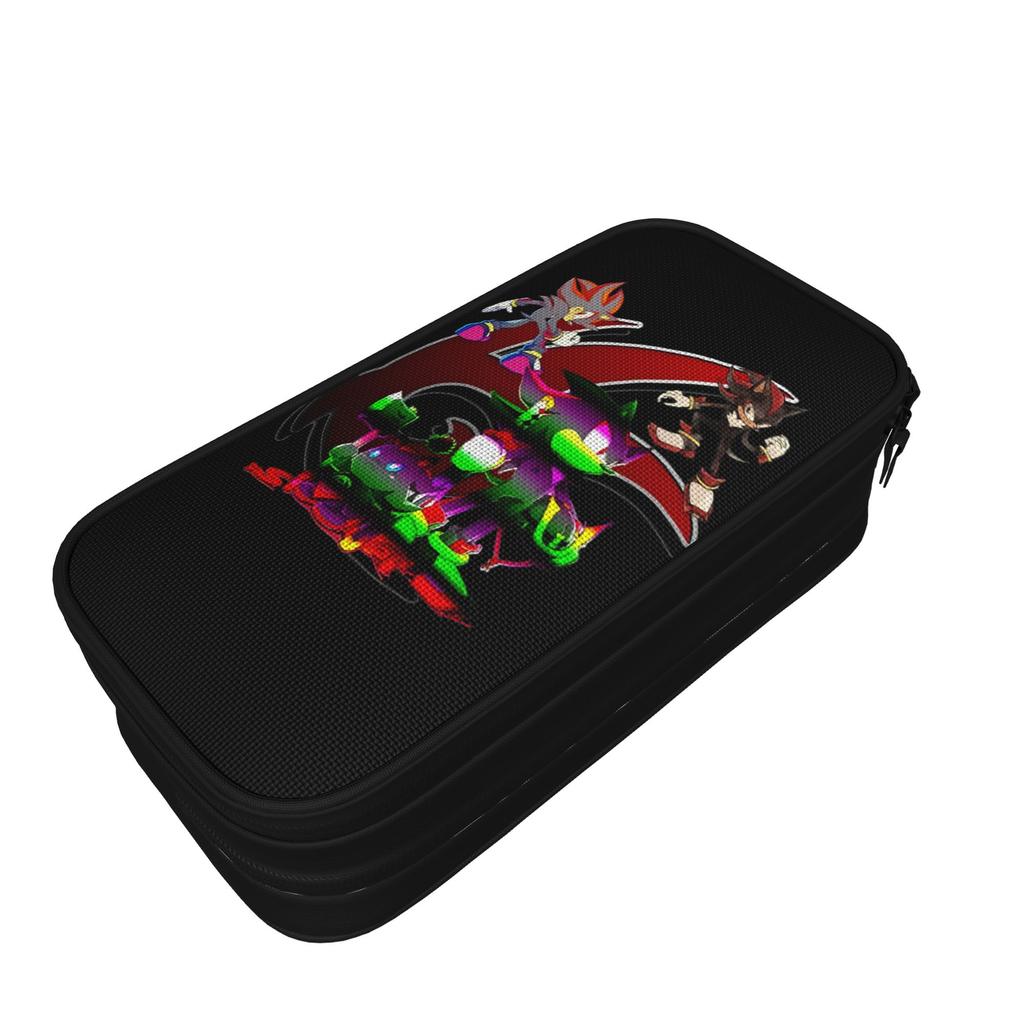 New Shadow The Hedgehog Pencil Case Pencilcases for Girl Boy Large Storage Bag Office Gifts Stationery