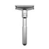 Классическая регулируемая мужская бритва из нержавеющей стали с моющейся подставкой