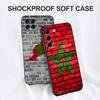 Black tpu Case For Samsung galaxy M53 M13 M62 A12 A22 A32 A42 A52 A72 4g 5g A20S back cover  Morocco flag Moroccan