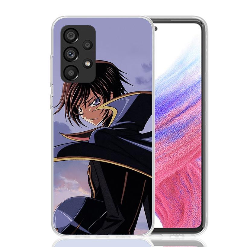 Чехол для телефона с аниме Code Geass для Samsung Galaxy A52 A32 A22 A12 A02S A50S A30S A51 A31 AA71 Note 20 Ultra 10 S10 Plus Galaxy A52