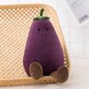 Fruit Plush Toy Eggplant Tomato Pink Peach Banana Pear Persimmon Vegetable Doll Simulation Birthday Christmas Gifts Decor