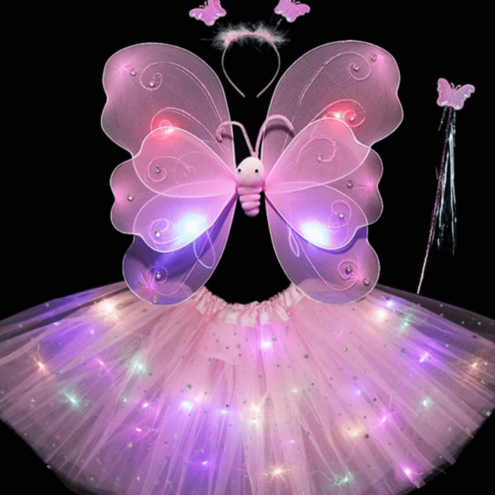 Luminous LED Fairy Themed Costume Set Light Up Princess Dress Costume Halloween