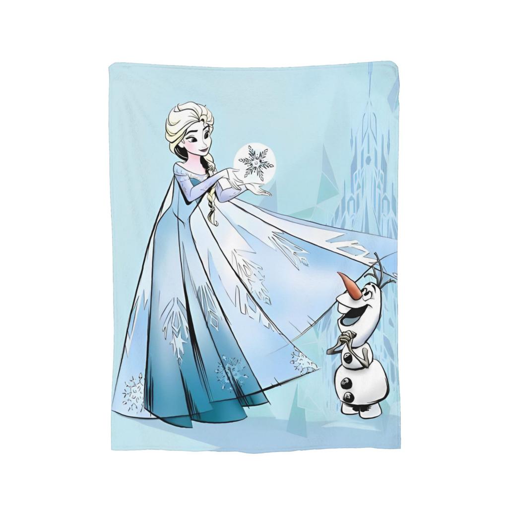 Замороженная Эльза Анна Олаф    Фэнтези Комедия Вязаные Пледы Флис  Супер Теплый Плед для Спальни Дивана Покрывало
