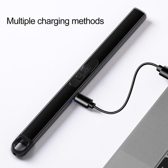 1 Set Electric Igniter Long Handle Portable Windproof USB Charging Igniter for Camping Picnic Home Use