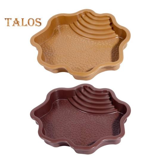 Бассейн для купания рептилий, большая кормушка для черепах, миска для воды с пандусом, аквариумное украшение для ящерицы, геккона, змеи, черепахи, бородатой агамы