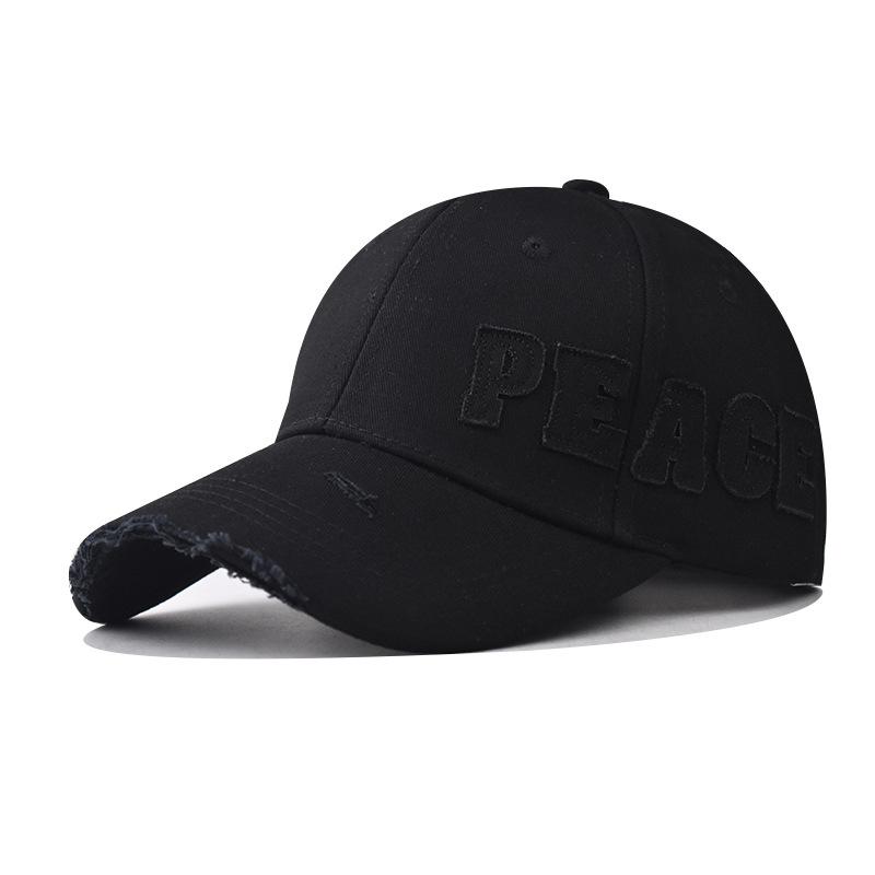 Новая хлопковая бейсболка с объемной вышивкой PEACE и шляпа на жесткой оксфордской подкладке без изменений
