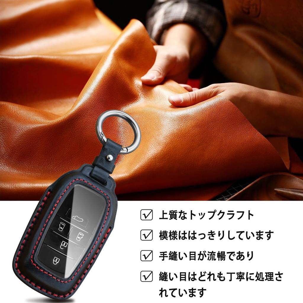 Ysemco Smart Key Case Compatible with Toyota Vellfire Harrier Prius Voxy Land Cruiser Sienta Alphard, (40/30 series), (80 series), (60 series), Noah,