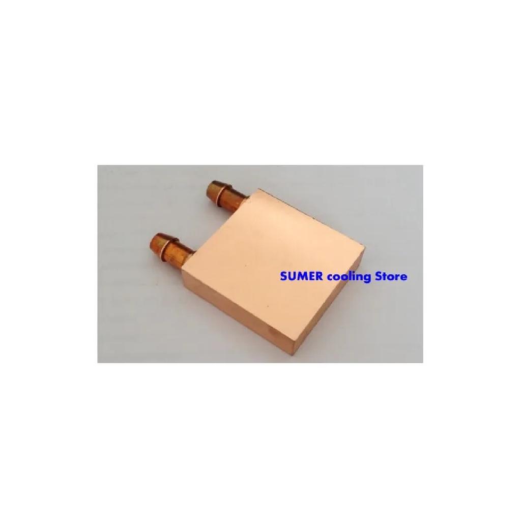Copper Water Cooling Block 40*40mm Use For CPU Radiator Graphics GPU Water Cooling Block Liquid Water Cooler Heat Sink PC Laptop
