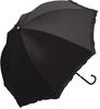 Крукс Длинный Солнечный и С оборками 126606 Зонт, Зонт, 50см, Дождь, Купол, Черный,