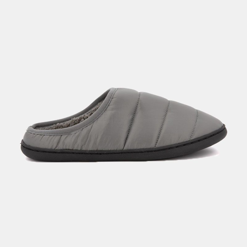 LEE COOPER Men's Oceano Faux Fur Lined Quilted Slipper