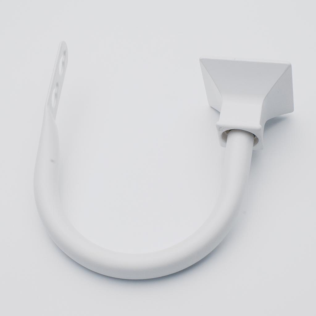 1 Pair(2 ) Curtain Tieback Metal Drapery Hold Back Hooks Stylish , White