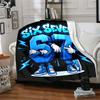 Six Seven Adventure Flannel Blanket Super Soft Warm Cozy Blanket For Sofa Bed Office Travel Allseason Home Decor Gift
