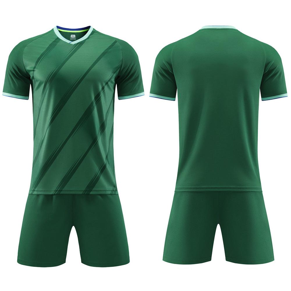 Wholesale 2025 children's football jersey set, primary school football training jersey, boys and girls competition printed jersey