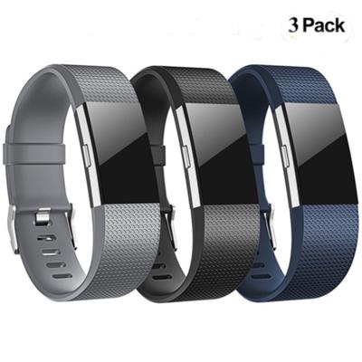 3 шт./набор Сменный ремешок для Fitbit Charge 2 Силиконовый ремешок