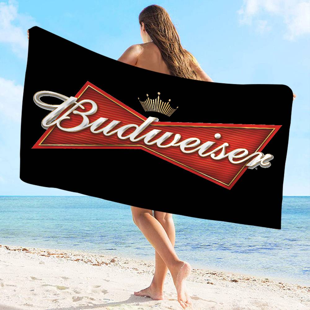 ГОРЯЧЕЕ B-Budweiser Микрофибра Пляжное полотенце Впитывающее Быстросохнущее Мягкое Йога Плавание Курорт Альпинизм Полотенце