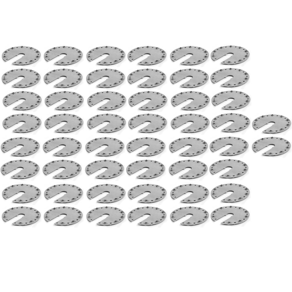 50 шт. Заземляющий зажим для крепления солнечных панелей, шайба-проставка из нержавеющей стали, заземляющая пластина для фотовольтаики, для автодомов, прицепов