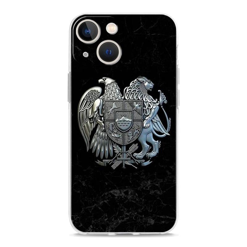 Армения Армянский Флаг Роскошный Чехол Для Телефона Для iPhone 14 13 12 11 Pro Max XS X XR SE 7 8 Plus ТПУ Прозрачный Силиконовый Защита Линзы Чехол