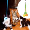 Cat Rope Ball Sisal Toy for Indoor Cats Chasing Pet Gift Handmade 32cm Length Long Teaser