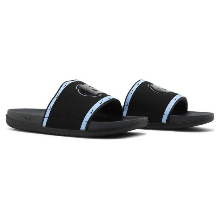 Nike Мужские кроссовки OffCourt Slide UNC черные Valor-Blue College-Navy DD0552-001