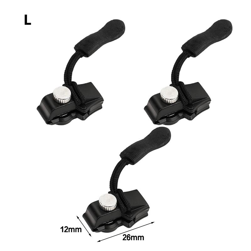 3 шт. универсальный комплект для мгновенного ремонта молнии, прочный сменный слайдер для молнии, тянущий механизм для куртки, сумки, пальто