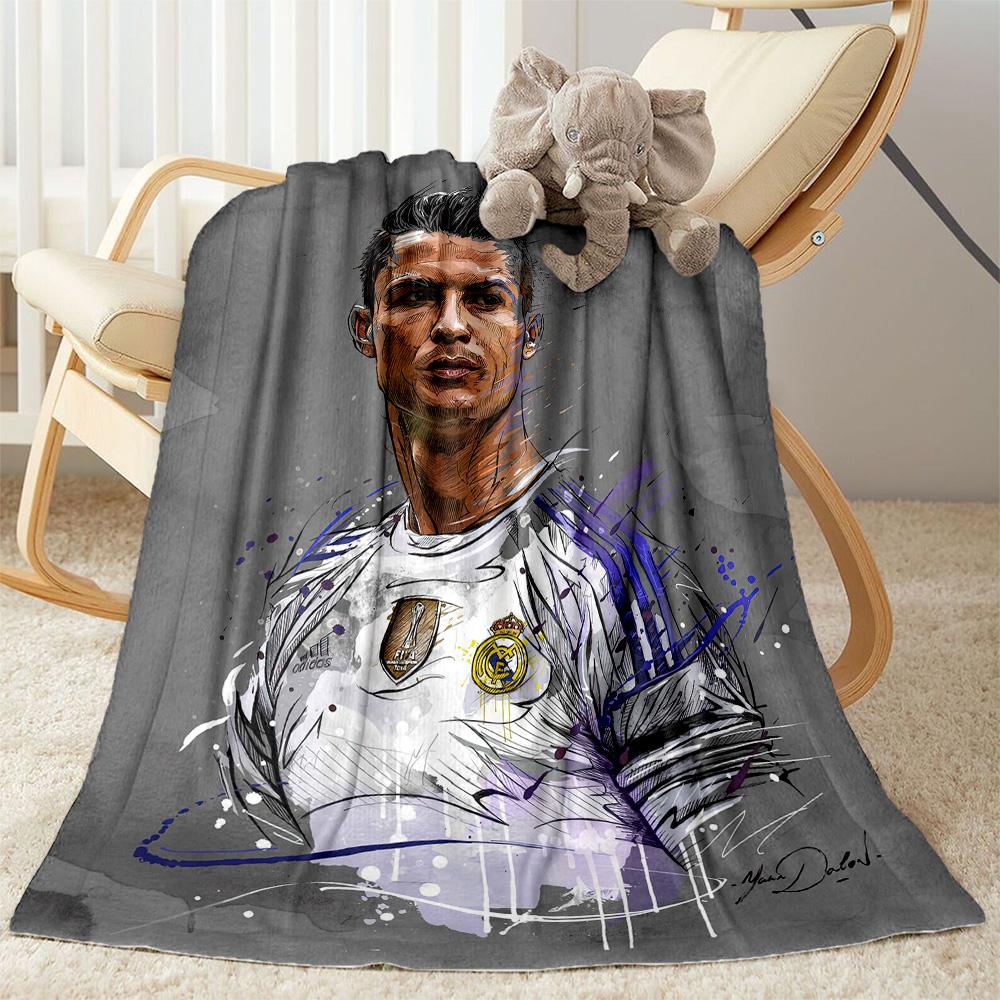 Cristiano Ronaldo Blanket Soft Cozy Suitable For Bedding Couch Livingroom Allseason Use Stylish Decor Best Holiday Gift For Friends Family