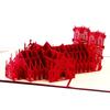 3D Стерео Креативность Часовня Башня Бумажный Силуэт День Рождения Подарочная Открытка Посткарточка
