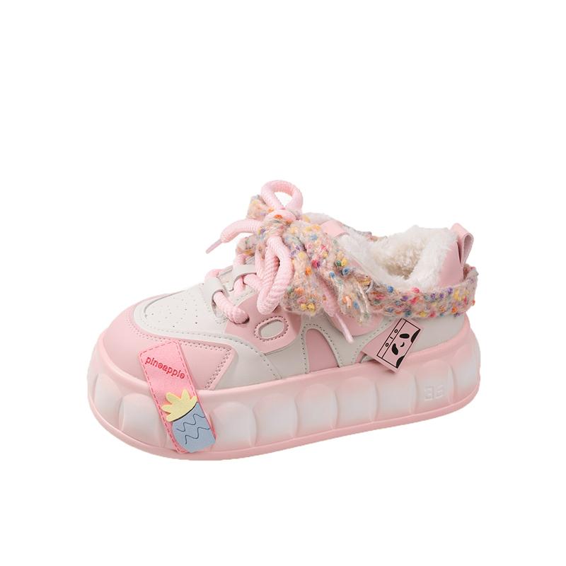 Модные толстые кроссовки в стиле бисквитного торта, новые трендовые цветные кроссовки, студенческие, корейские, универсальные, на плоской подошве, женские, эстетичные, кавайные кроссовки