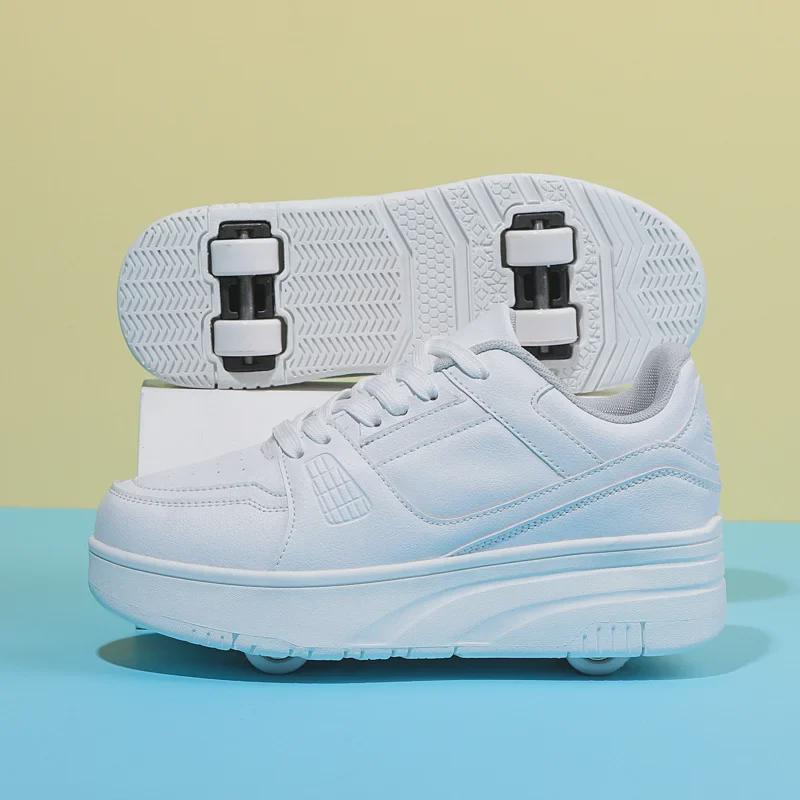 Ультралегкие кроссовки для бега унисекс для студентов со съемными колесами