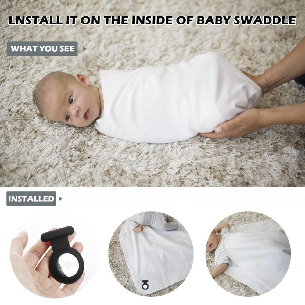 For Apple Airtags Tag Case Silicone Clothes Pin Protective For Airtag Tracker Locator Device Anti-lost