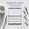 Metal Construction Watercolor Paint Box Small Size Folding Paint Box  For Gouache Painting