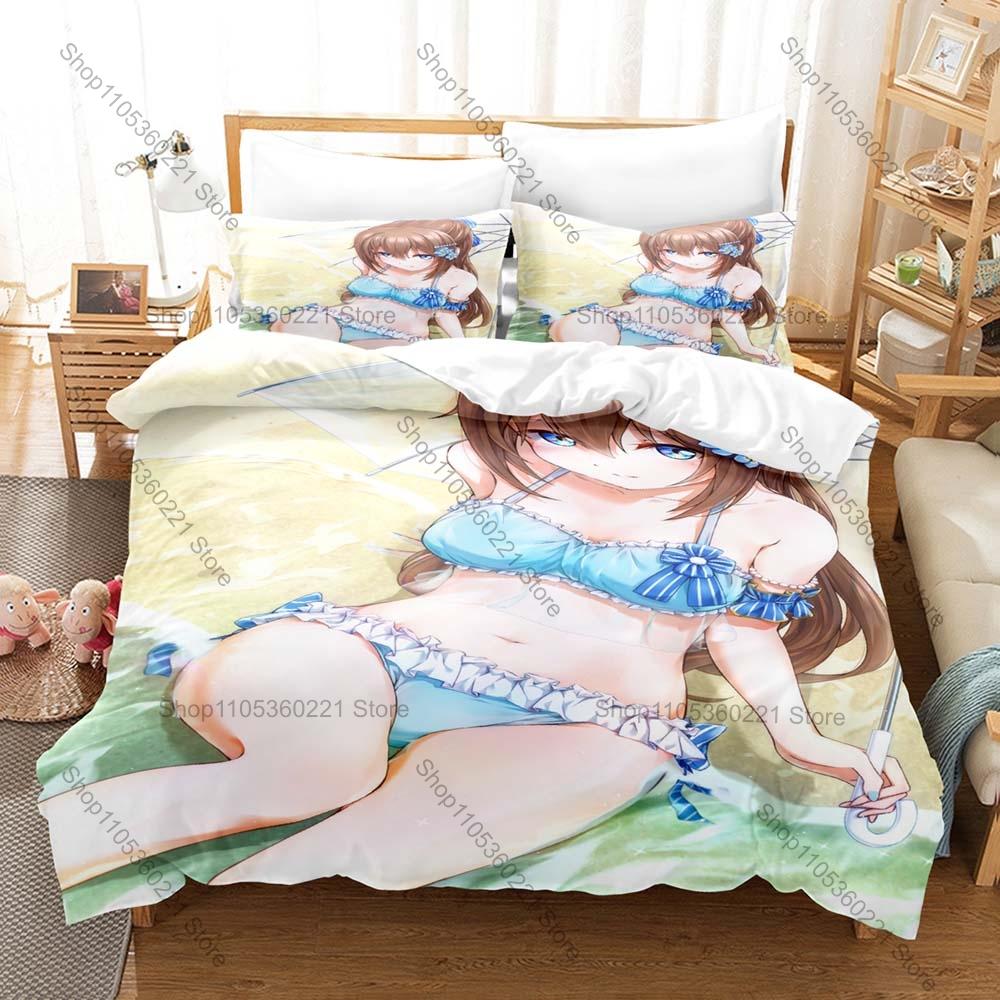 Popular School Idol Anime Love Live Honoka Kotori Umi Eli Full Cast Bedding Set 1 Duvet Cover + 2 Pillowcases HD Print Anime