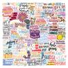 110 New Positivity Graffiti Stickers Decorative Skateboard Suitcase Stickers
