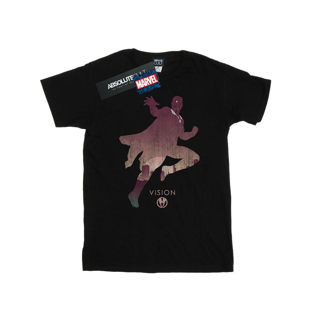 Marvel Mens Vision Silhouette T-Shirt