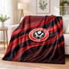 Sheffield United Football Printed Flannel Blanket Warm Comfort Bed Throw For Indoor Home Decoration